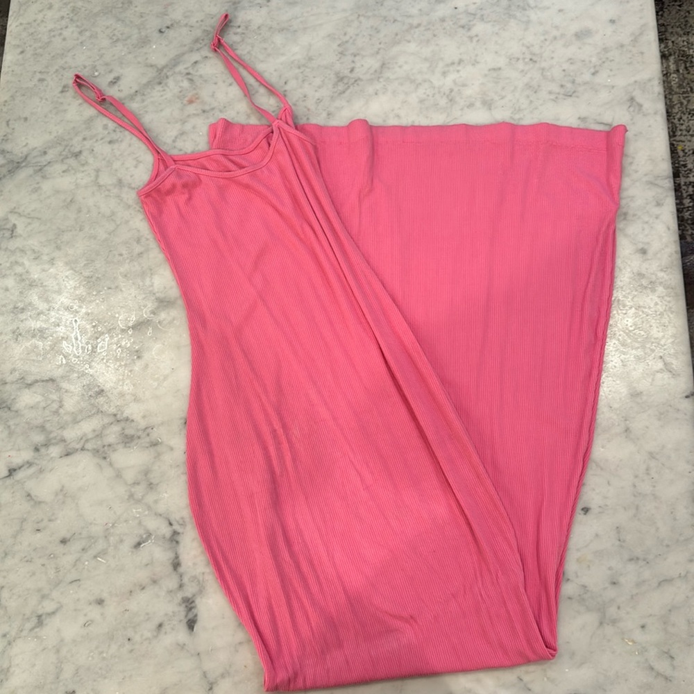 Bright Pink Long Dress